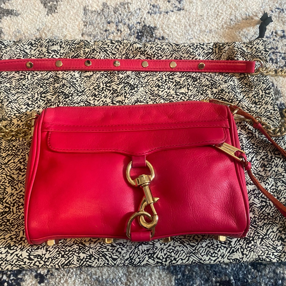Rebecca Minkoff Mini MAC in Hot Pink